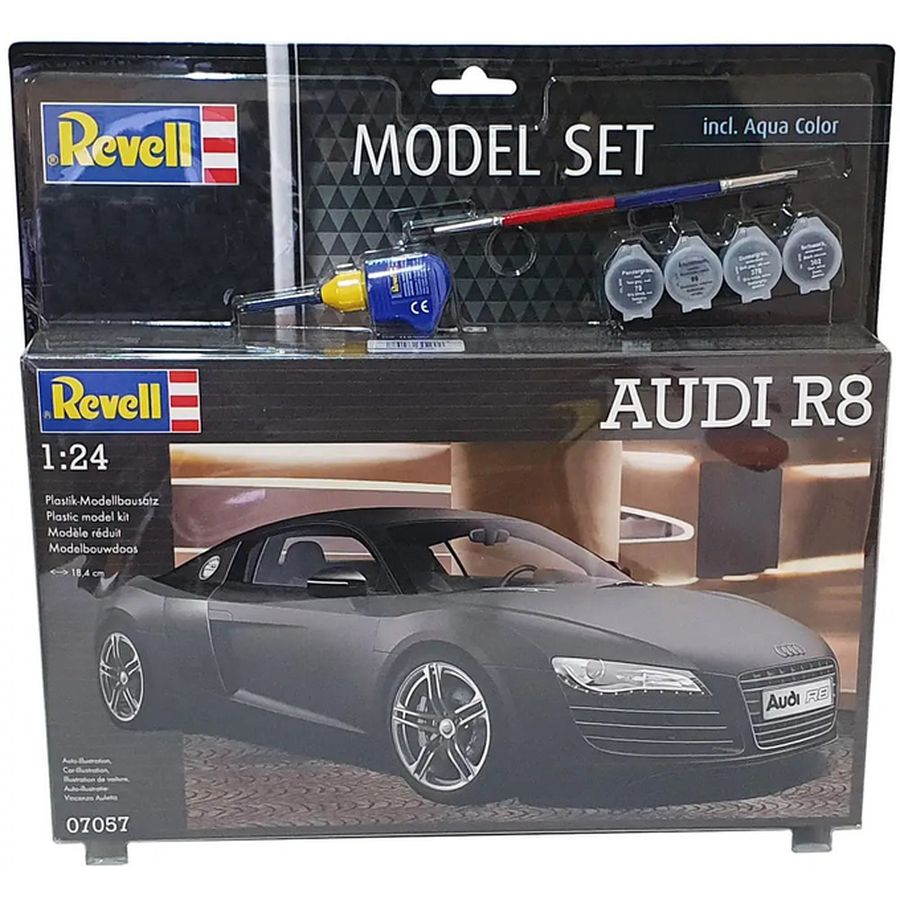 Збірна модель Revell Набір автомобіль Audi R8 рівень 4 1:24 (RVL-67057) Вік від 10 років