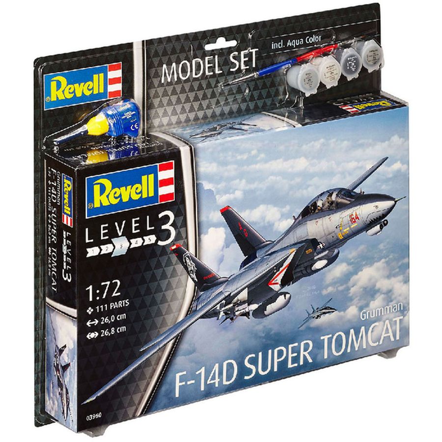 Збірна модель Revell Винищувач F-14D Томкет 1:72 (RVL-63960) Вид моделі літак