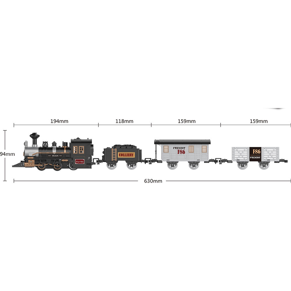 Дитяча залізниця Fenfa Steam Train (1603A-2A) Живлення 2 x AA