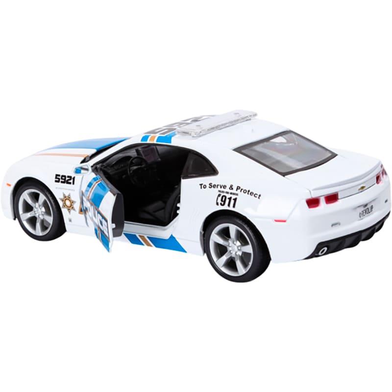 Автомодель MAISTO 2010 Chevrolet Camaro SS RS Police 1:24 White (31208 white) Вид іграшкової машини поліцейська машина