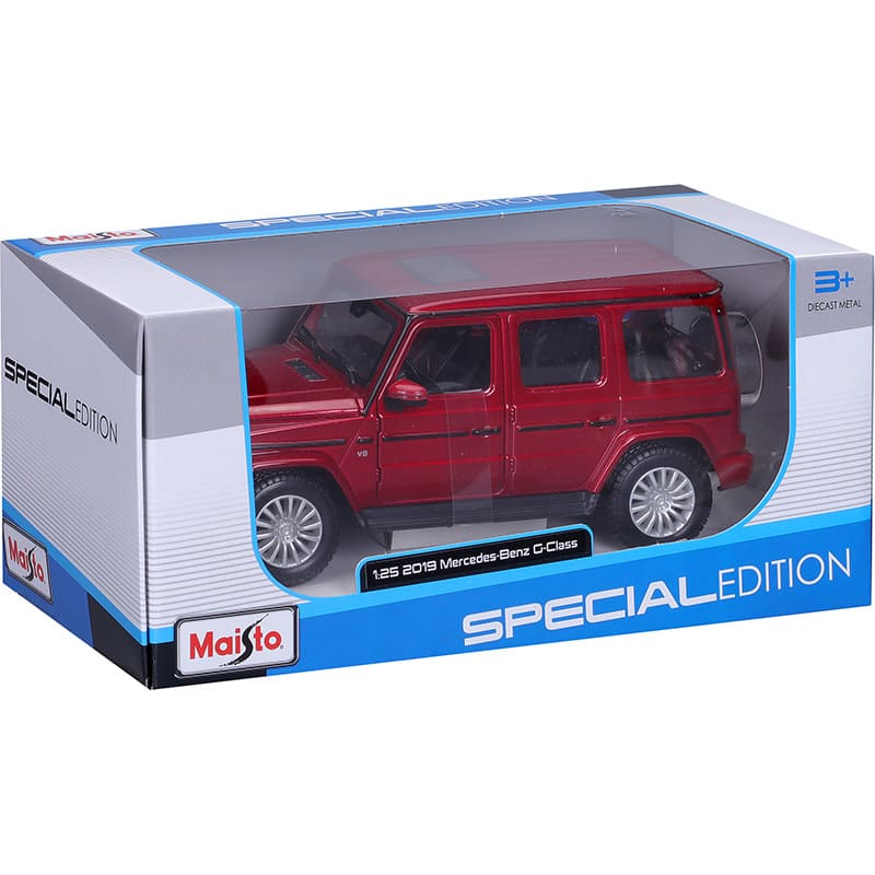 Внешний вид Автомодель MAISTO 2019 Mercedez Benz G-Class AMG SUV 1:24 (Red)