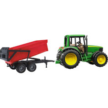 Трактор BRUDER John Deere з причіпом