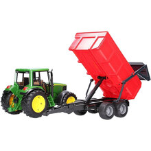 Трактор BRUDER John Deere з причіпом