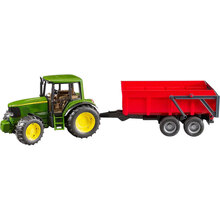 Трактор BRUDER John Deere з причіпом