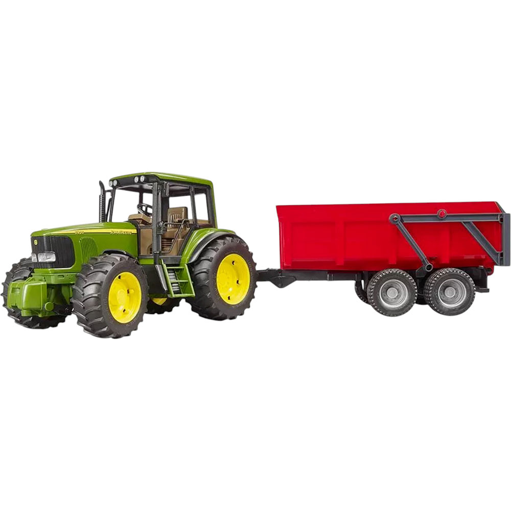 Трактор BRUDER John Deere з причіпом