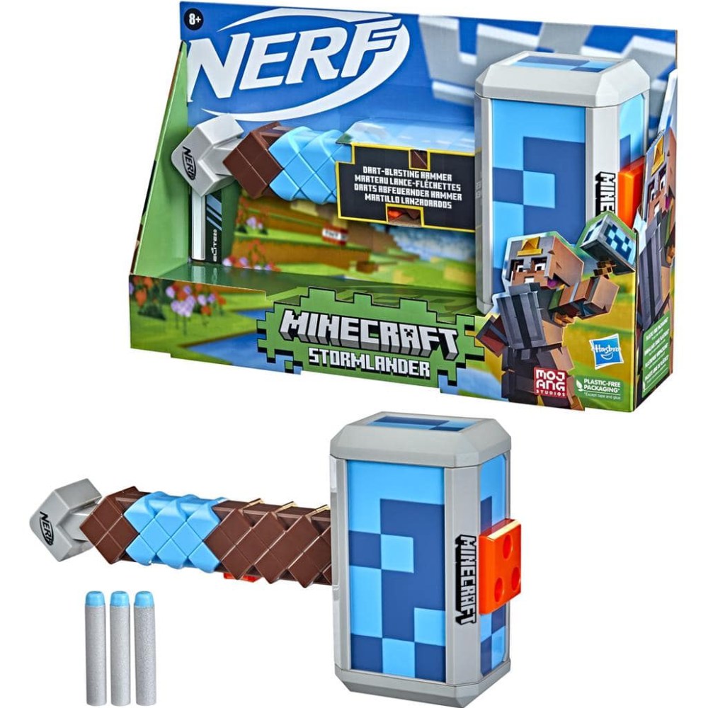 Бластер-Молот NERF Minecraft Stormlander (F4416) Вид оружия бластер