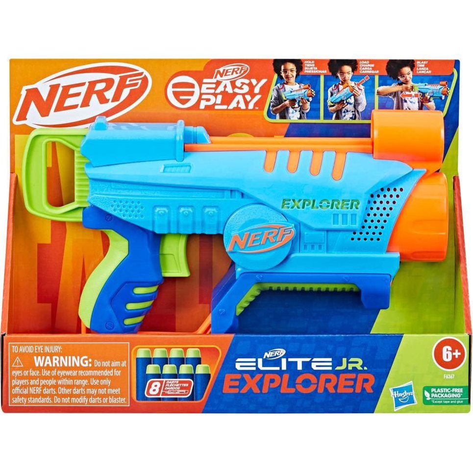 Бластер NERF Elite Junior Explorer Easy-Play (F6367) Возраст от 6 лет 