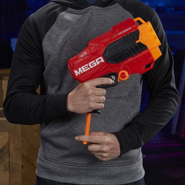 Бластер NERF Мега Три-брейк (E0103) Тип боеприпаса мягкие пули