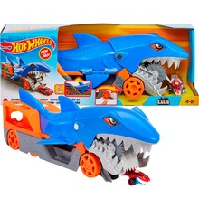 Игровой набор HOT WHEELS Грузовик-транспортер Акулья пасть + машинка (GVG36)