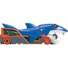 Игровой набор HOT WHEELS Грузовик-транспортер Акулья пасть + машинка (GVG36)