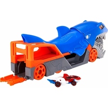 Игровой набор HOT WHEELS Грузовик-транспортер Акулья пасть + машинка (GVG36)