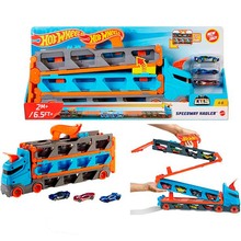 Игровой набор HOT WHEELS Грузовик-транспортер Супергонки + 3 машинки (GVG37)