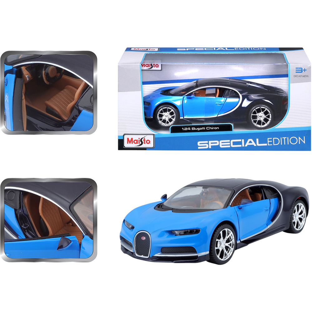 Фото 15 Модель MAISTO Bugatti Chiron 1:24 Blue (38151)