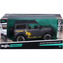 Модель MAISTO 2021 Ford Bronco Badlands 1:24 Grey (40697)