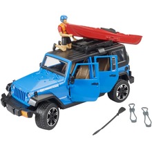 Набор BRUDER Jeep Wrangler Rubicon Unlimited автомобиль с каяком и фигуркой (02529)