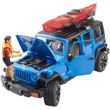 Набор BRUDER Jeep Wrangler Rubicon Unlimited автомобиль с каяком и фигуркой (02529)