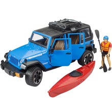 Набор BRUDER Jeep Wrangler Rubicon Unlimited автомобиль с каяком и фигуркой (02529)