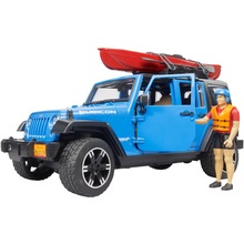 Набор BRUDER Jeep Wrangler Rubicon Unlimited автомобиль с каяком и фигуркой (02529)