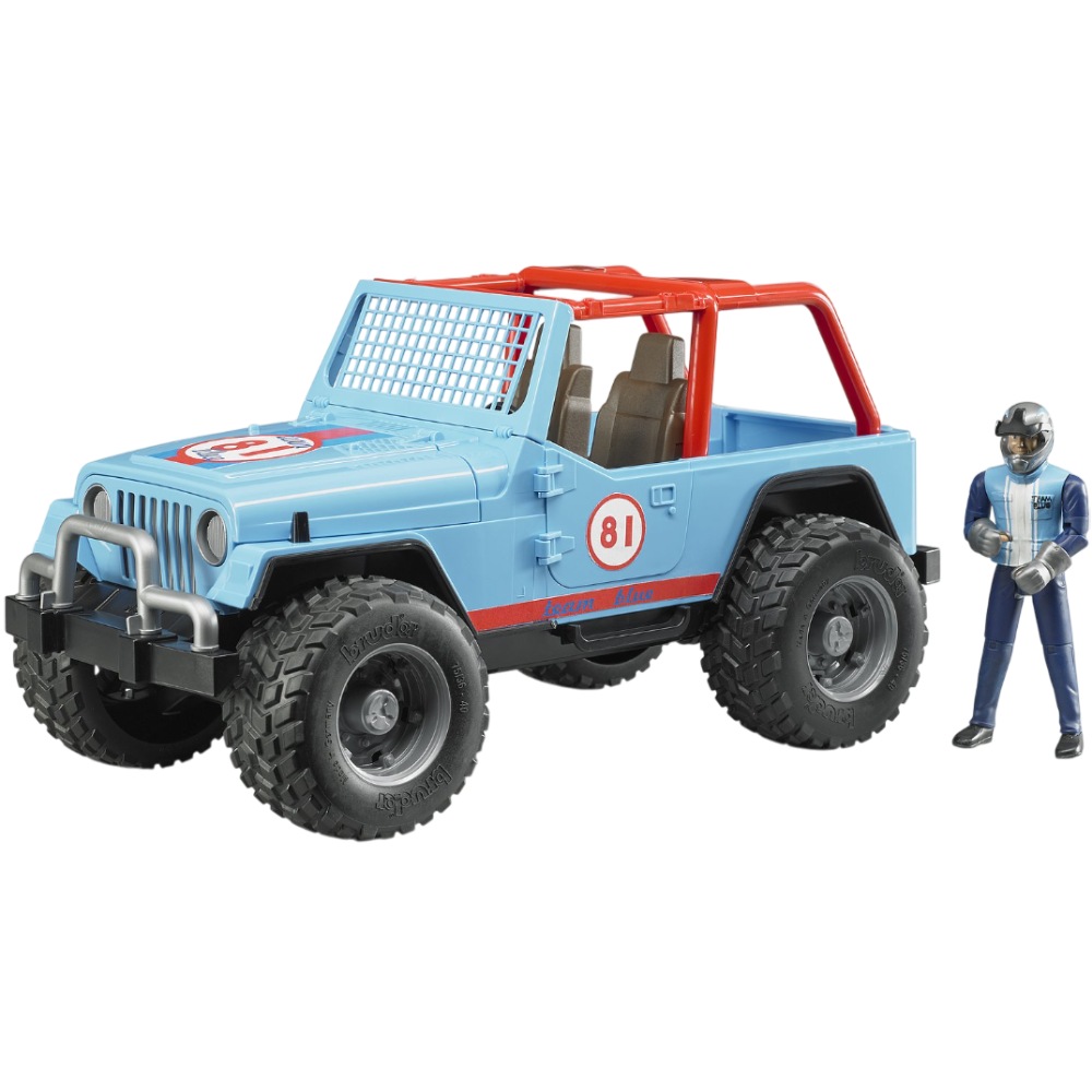 Набор BRUDER Гоночное авто Jeep Cross country с фигуркой (02541)