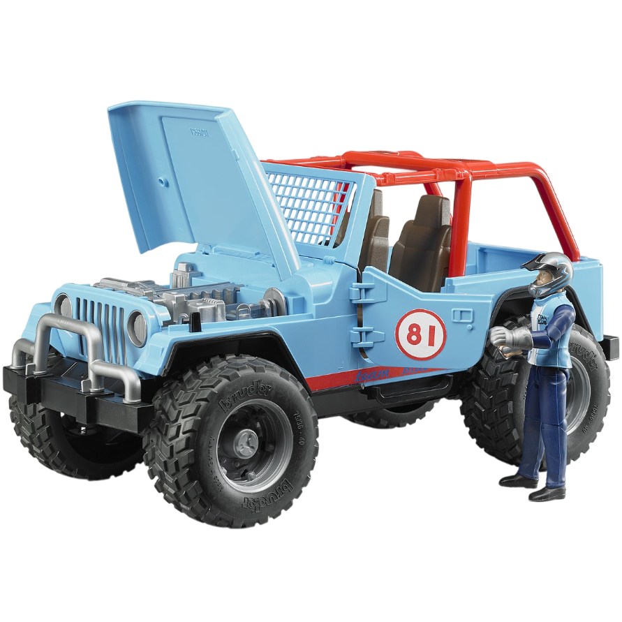 Набор BRUDER Гоночное авто Jeep Cross country с фигуркой (02541) Возраст от 4 лет 