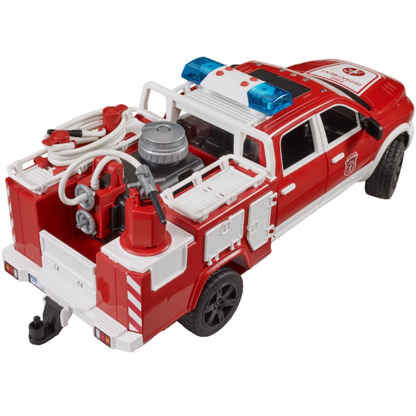 Машинка BRUDER Пожежна машина RAM 2500 (02544) Живлення 3 x LR44