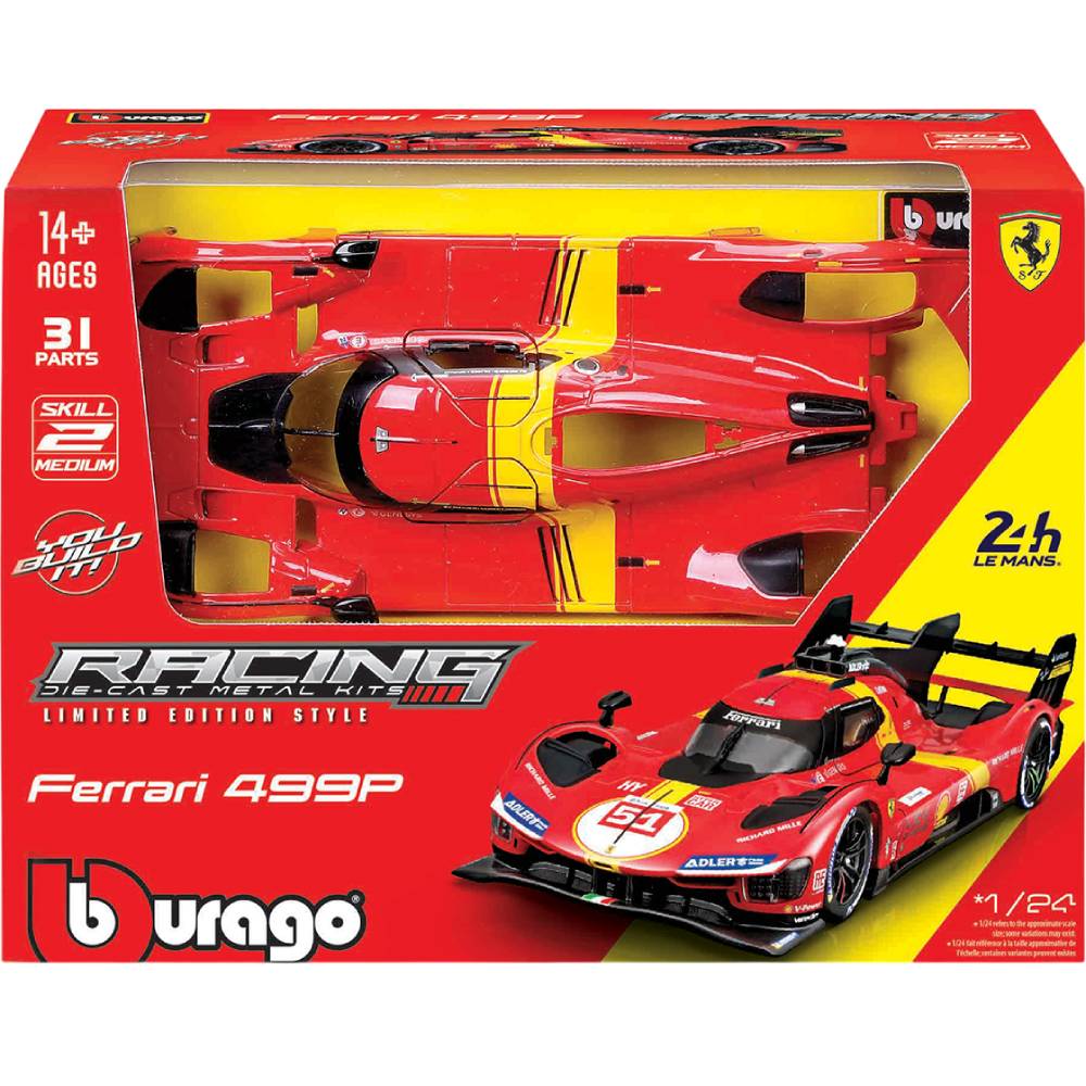 Внешний вид Авто-конструктор BBURAGO FERRARI 499P LMH 1:24 (18-26587)