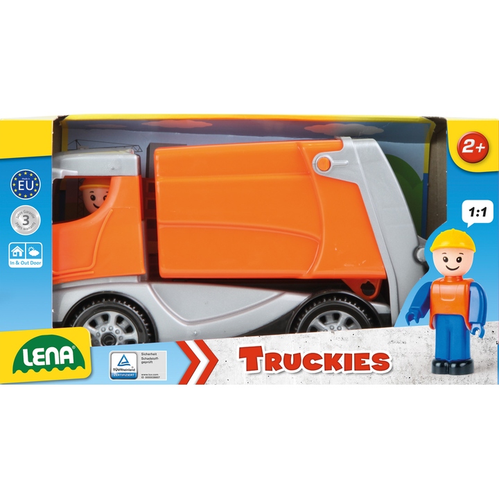 Машинка LENA Truckies Сміттєвоз (4006942841400) Матеріал пластик