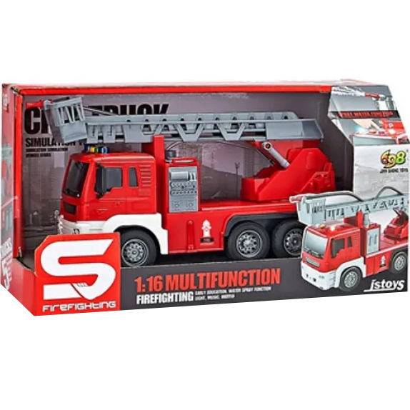 Машинка CARS S Пожежна машина з розбризкувачем води та драбиною (CJ-2180230)