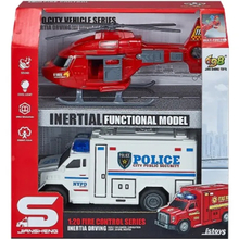 Набір CARS S Поліцейська вантажівка та пожежний вертоліт (CJ-4479359)