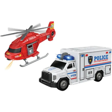 Набір CARS S Поліцейська вантажівка та пожежний вертоліт (CJ-4479359)