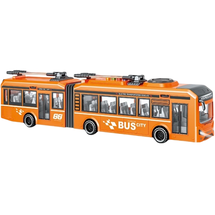 Машинка CARS S Трамвай оранжевий (CJ-4358564)