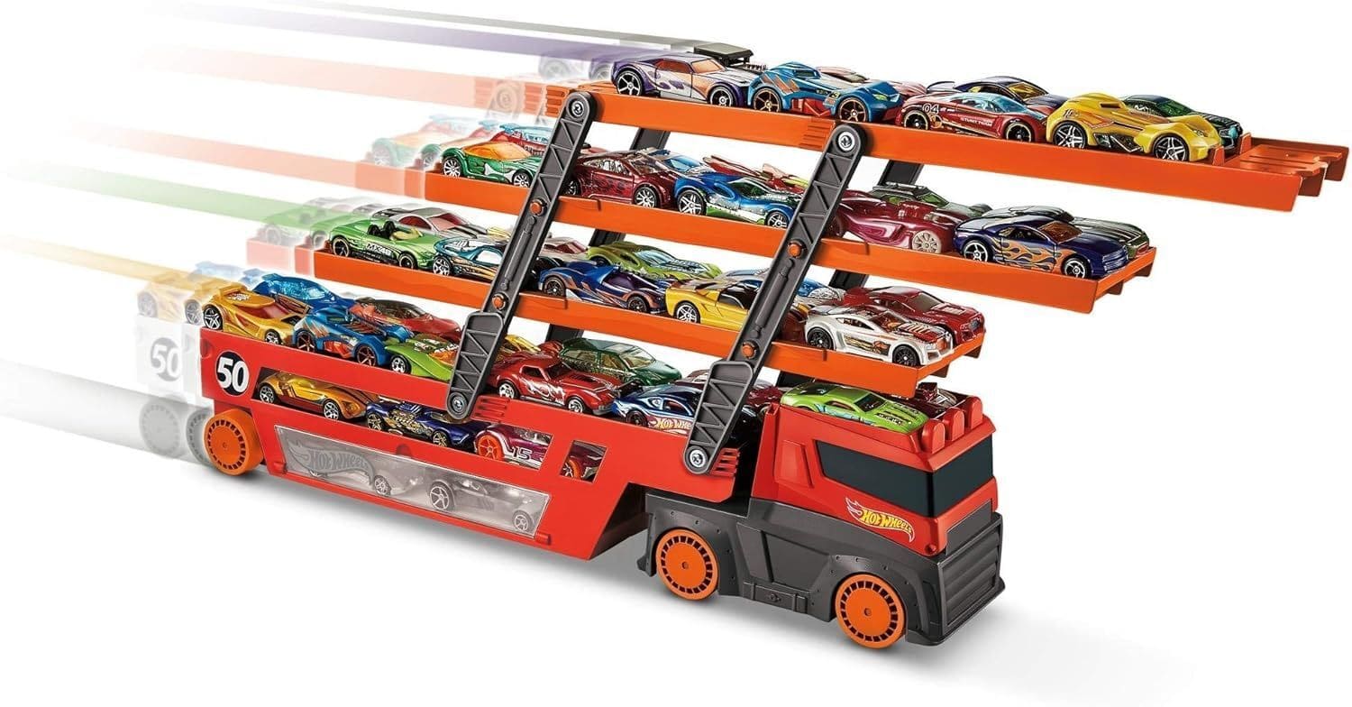 Машинка HOT WHEELS Грузовик-транспортер (GHR48) Изображение Машинка HOT WHEELS Грузовик-транспортер (GHR48)