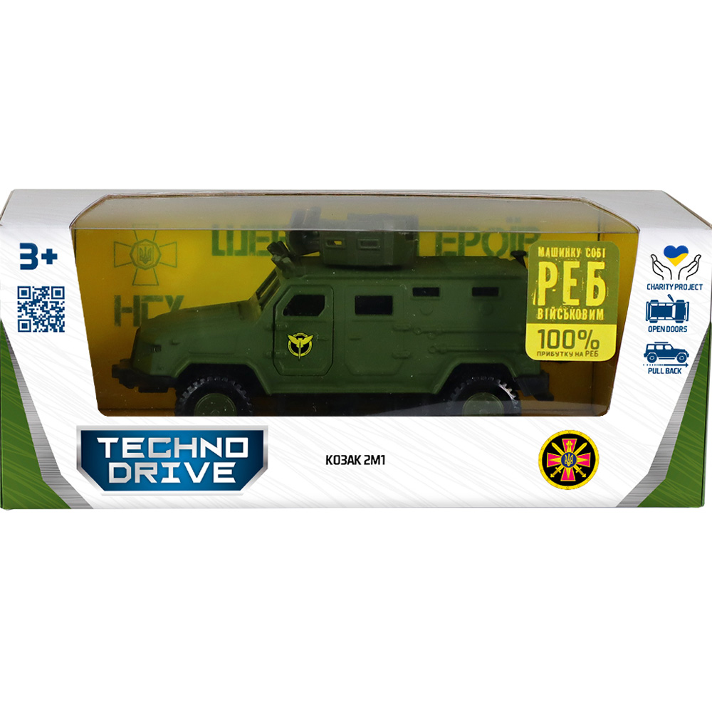 У Фокстрот Модель TECHNODRIVE "Шеврони Героїв" КОЗАК 2М1 "ГУР МО" Green (KS450-1)