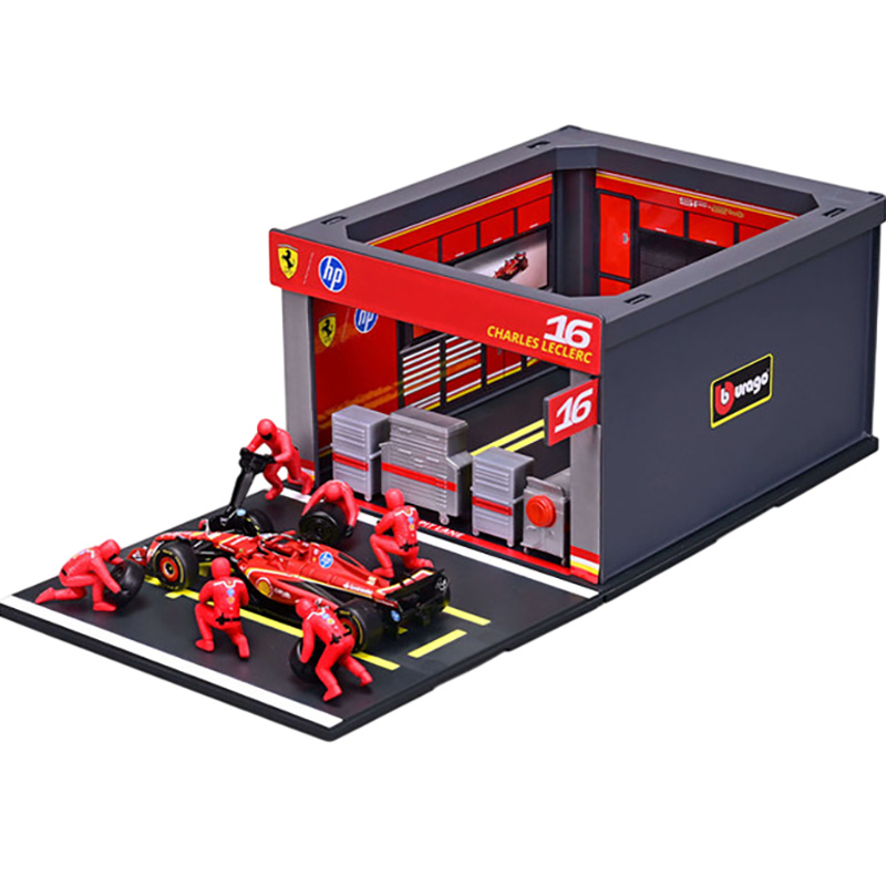 Игровой набор BBURAGO Pit Pass Ferrari SF-24 1:43 (18-36862 (#16)) Возраст от 3 лет