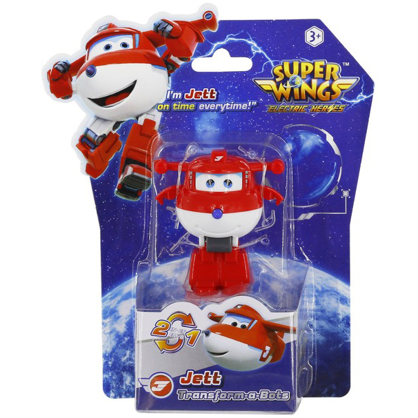 В интернет магазине Игрушка-трансформер SUPER WINGS Transform-a-Bots Джетт (EU780010)