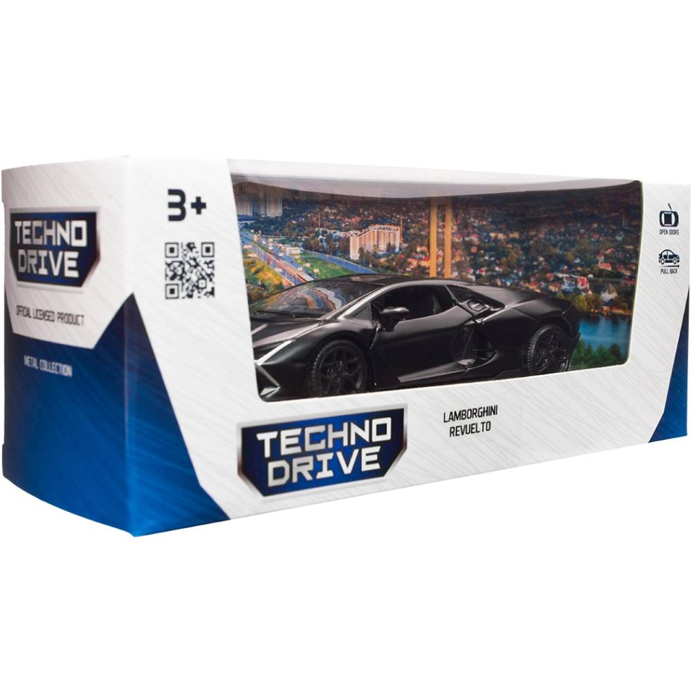 Огляд Автомодель TECHNODRIVE LAMBORGHINI REVUELTO Matte Black (250934)