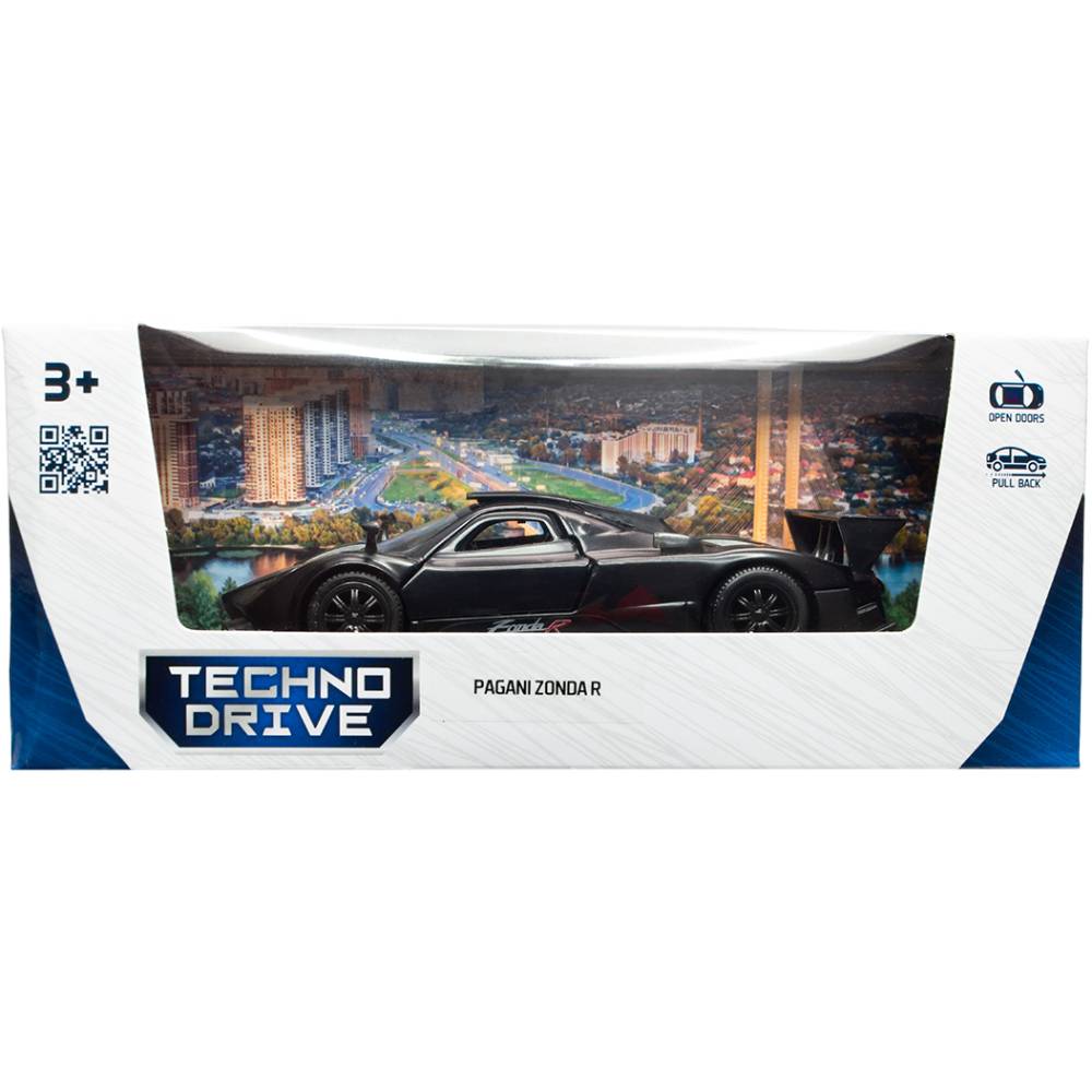 В Фокстрот Автомодель TECHNODRIVE PAGANI ZONDA R Black (250434)