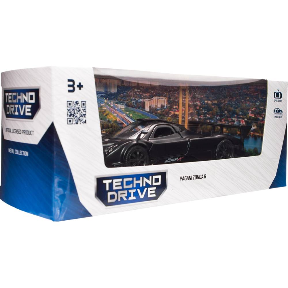 Обзор Автомодель TECHNODRIVE PAGANI ZONDA R Black (250434)