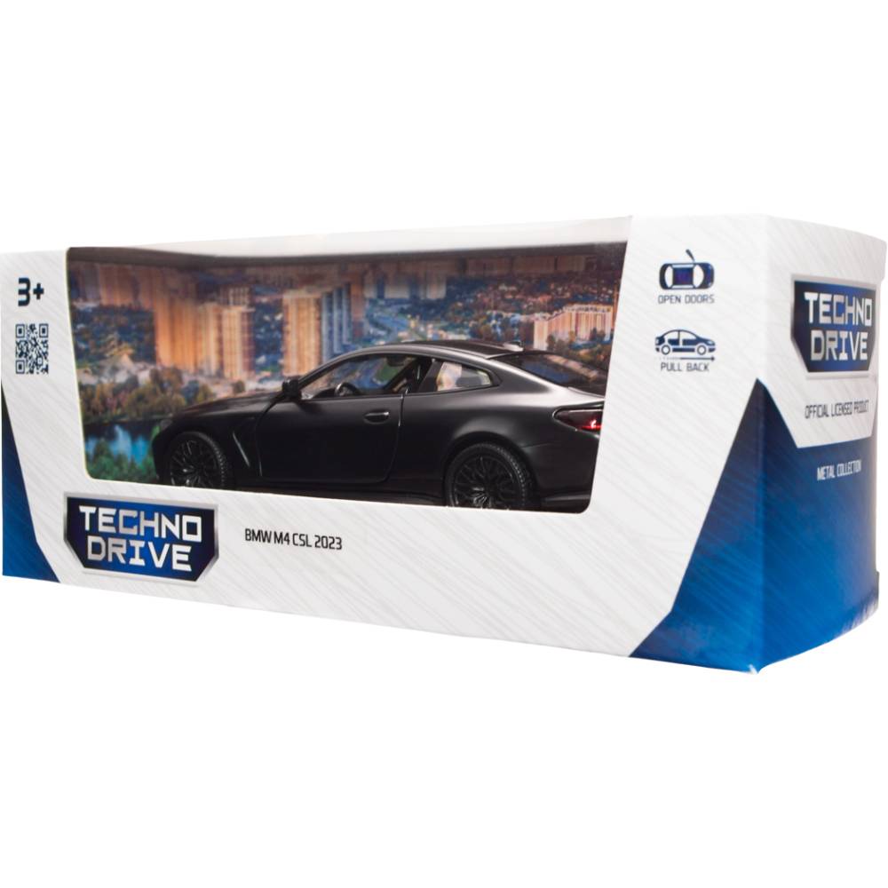 В Фокстрот Автомодель TECHNODRIVE BMW M4 CSL 2023 Black (250435)