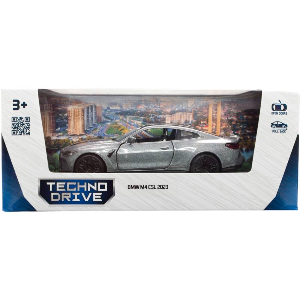 В Фокстрот Автомодель TECHNODRIVE BMW M4 CSL 2023 Gray (250436)