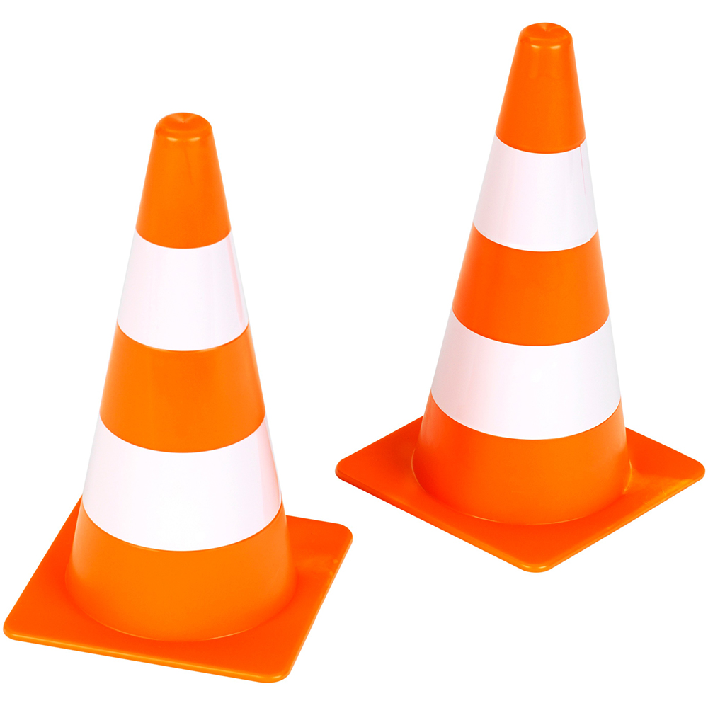 Набор игрушечных конусов KLEIN 10 шт (2946) Дополнительно помогает обучать правилам дорожного движения; подходит для уроков безопасности; развивает внимание, моторику и воображение; совместим с обучающими наборами от Theo Klein