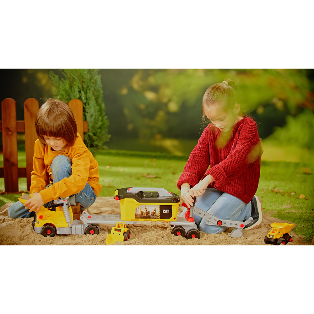 Фото 52 Ігровий набір KLEIN Cat Вантажівка 4 в 1 з екскаватором та самоскидом (3252)