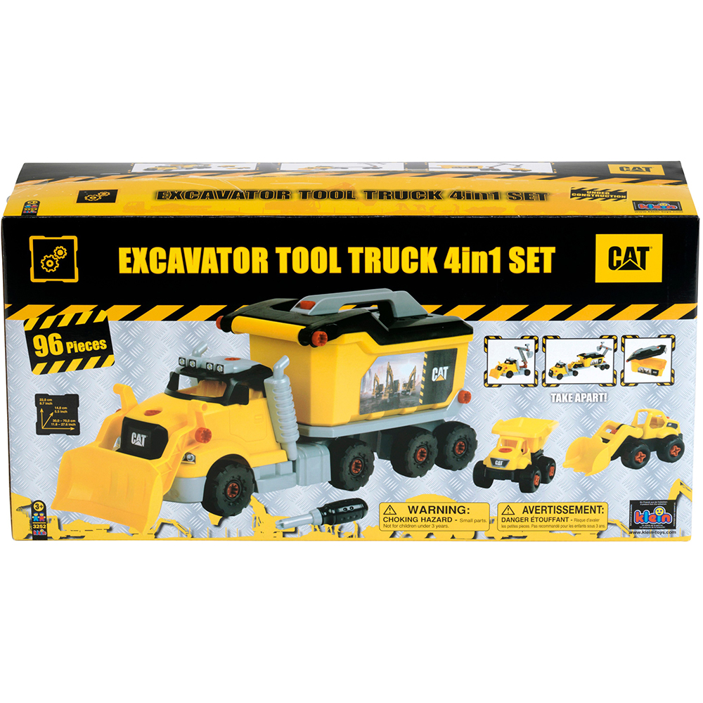 Фото 40 Ігровий набір KLEIN Cat Вантажівка 4 в 1 з екскаватором та самоскидом (3252)