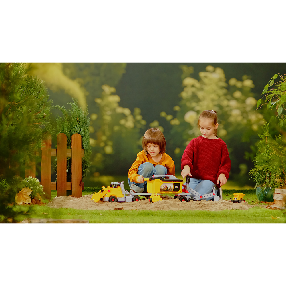 Фото 46 Ігровий набір KLEIN Cat Вантажівка 4 в 1 з екскаватором та самоскидом (3252)