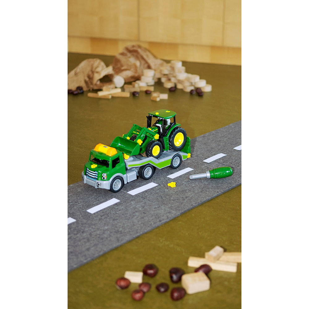 Зовнішній вигляд Транспортер з трактором KLEIN John Deere 1:24 (3908)