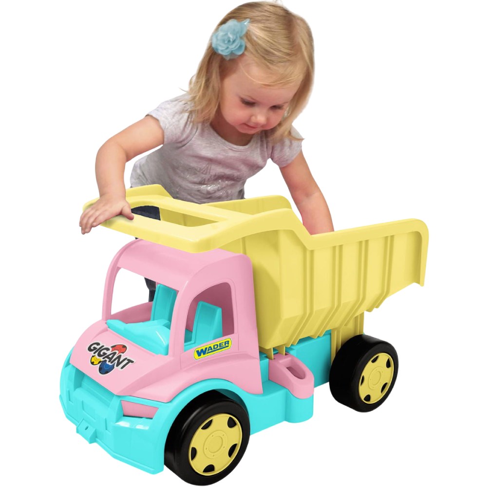 Грузовик WADER Гигант кремово-розовый (65020) Вид игрушечной машины грузовик