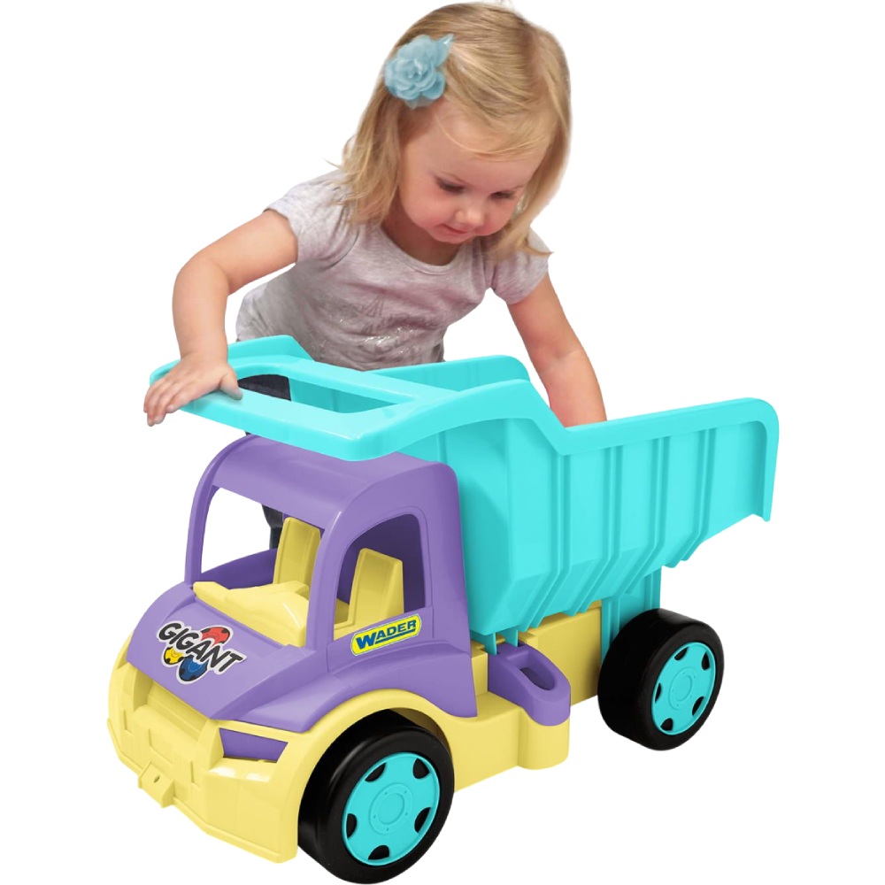 Грузовик WADER Гигант бирюзово-фиолетовый (65023) Вид игрушечной машины грузовик