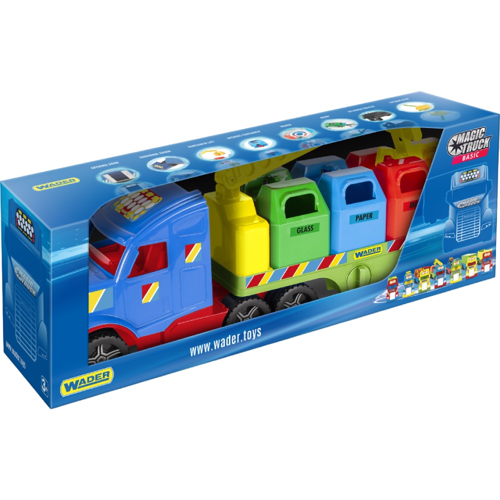 Машинка WADER Magic Truck Basic Сміттєвоз (36321) Вік від 3 років
