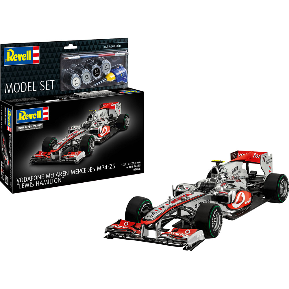 Сборная модель Revell McLaren Mercedes MP4-25 Льюис Хэмилтон Уровень 4 Масштаб 1:24 (RVL-67096) Возраст от 12 лет 