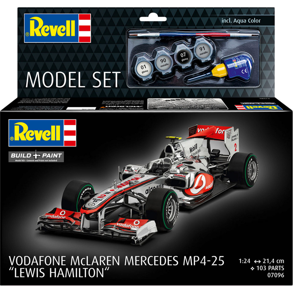 Сборная модель Revell McLaren Mercedes MP4-25 Льюис Хэмилтон Уровень 4 Масштаб 1:24 (RVL-67096) Масштаб 1:24
